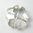 1 Stück Swarovski® Kristalle 6764, Clover Pendant 23mm, Crystal Silver Shade