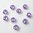 30 Stück Swarovski® Kristalle 53102 Roses Montées 4mm, Crystal Electic Violet DeLite *001L148D