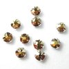 180 Stück Swarovski® Kristalle 53100 Roses Montées 3mm, Crystal Metallic Sunshine *001METSH