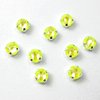 30 Stück Swarovski® Kristalle 53100 Roses Montées 3mm, Crystal Electric Yellow DeLite *001L138D
