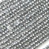 600 Stück Glasschliffperlen Rondelle.2x1,5mm, Bohrung 1mm, Metallic Silver