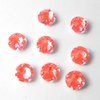 10 Stück Swarovski® Kristalle 53103 Roses Montées 6mm, Crystal Electric Orange DeLite *001L136D