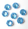 10 Stück Swarovski® Kristalle 53103 Roses Montées 6mm, Crystal Electric Blue DeLite *001L134D