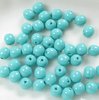 100 Stück Fiesta Beads  Ø 3mm, Bohrung ca. 1mm, Turquoise Blue