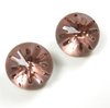 1 Stück Swarovski® Kristalle 1695, Sea Urchin Round Stone PF 14mm, Blush Rose Foiled *257