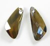 1 Stück Swarovski® Kristalle 6690, Wing Pendant 27mm, Crystal Bronze Shade *001BRSH