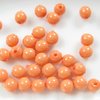 100 Stück Fiesta Beads  Ø 3mm, Bohrung ca. 1mm, Peach Coral