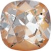 6 Stück Swarovski® Kristalle 4470 Quadrat Rivoli, 12mm, Crystal Peach DeLite Unfoiled *001L140D