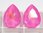 1 Stück Swarovski® Kristalle 4320, Pear Fancy Stone 14x10mm, Crystal Ultra Pink AB Unfoiled