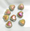 30 Stück Glass Hearts 6mm, Etched Crystal Marea Full