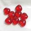 30 Stück Glass Hearts 6mm, Red