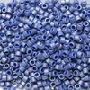 5g Röhrchen Miyuki Delica Beads 11/0, opaque glazed frosted rainbow  navy blue, DB2319