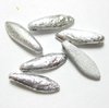 20 Stück Glas Daggers 5x16mm, Bohrung 1mm, Etched Crystal Full Labrador