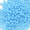 25g Beutel Miyuki Delica Beads 11/0, Matt Opaque Turquoise Blue, DB0755-25