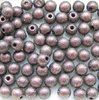 100 Stück Round Beads 3mm, Metallic Antique Rose