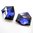 1 Stück Swarovski® Kristalle 4933, Tilted Dicet 27mm, Crystal Purple Comet Argent Light F.