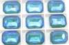 4 Stück normale Glas Octagon 13x18mm, Emerald MI