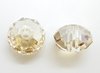 1 Stück Swarovski® Kristalle 5041, Briolette Bead (large hole) 18mm, Crystal Golden Shadow *001GSHA