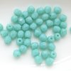 300 Stück feuerpolierte Glasschliffperlen 3mm, Opaque Turquoise